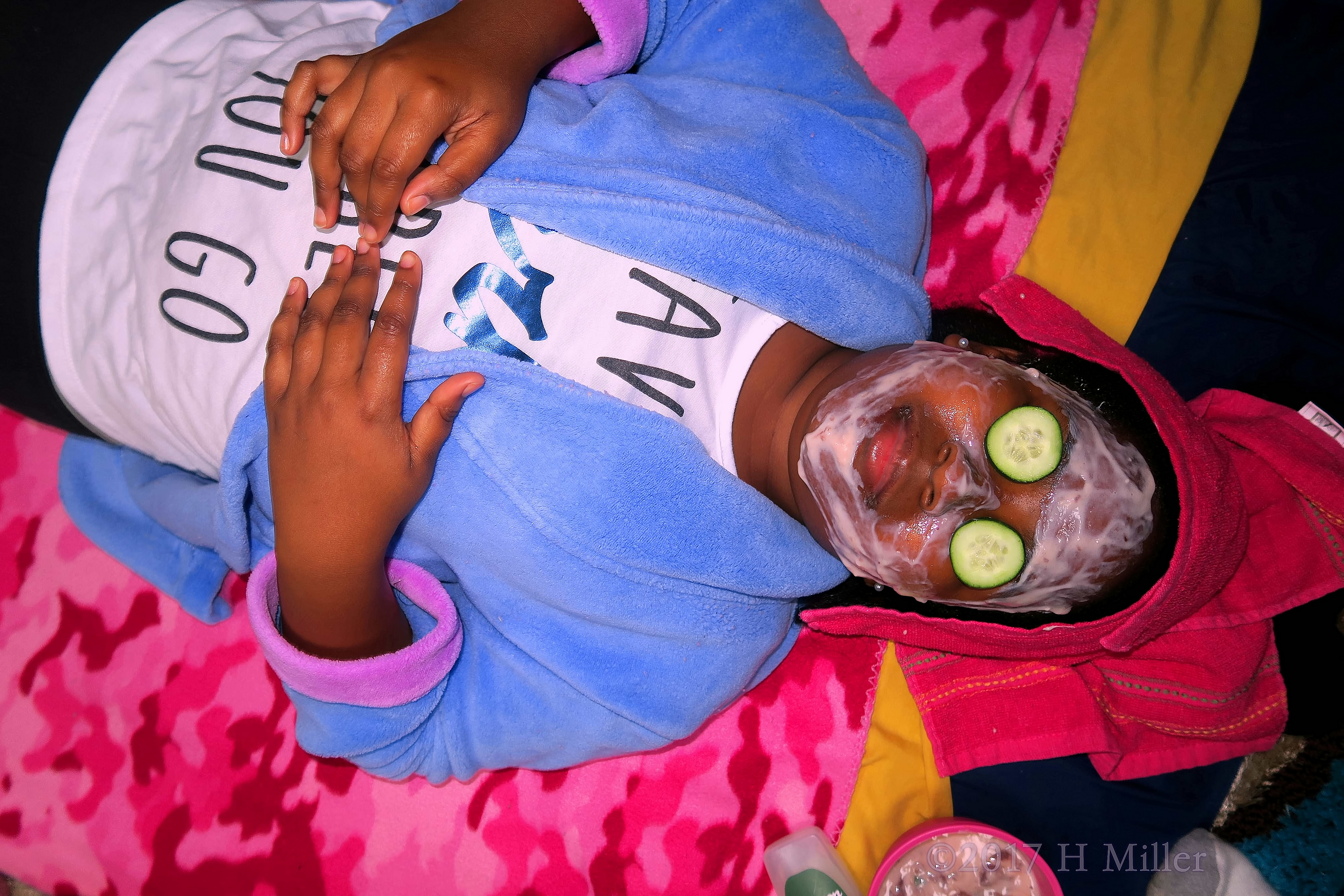 Facial Mask And Cucumber, Chilling 