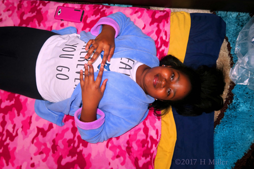 Birthday Girl In Spa Robe, Smiling Birthday Girl In Spa Robe, Smiling