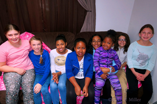 Group Photo For Aniya's Spa Party. Group Photo For Aniya's Spa Party.