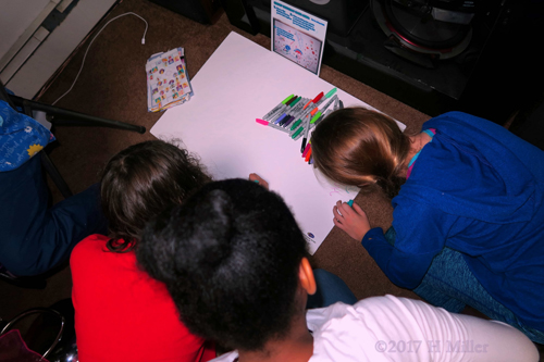 Kids Designing The Spa Birthday Card