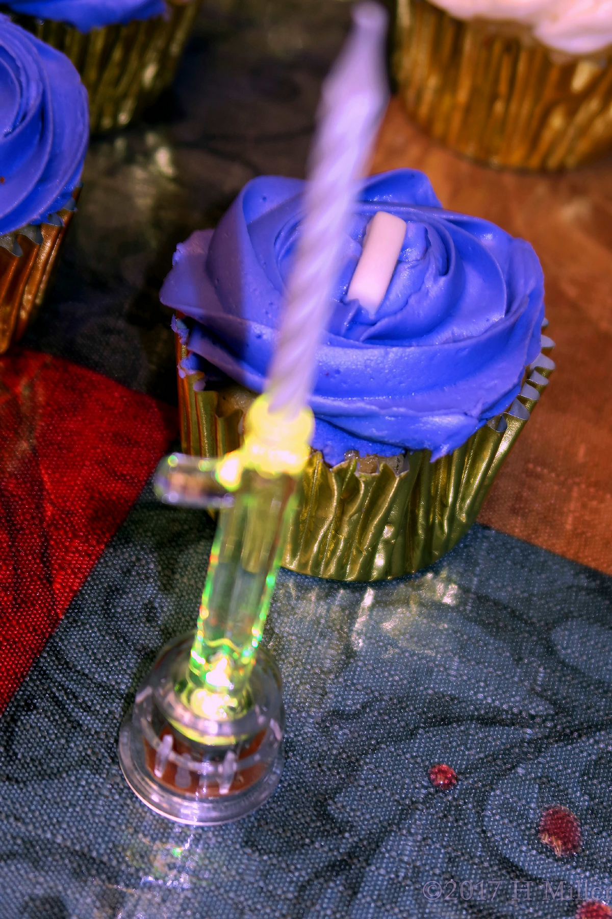What A Beautiful Blue Rose Cupcake! 
