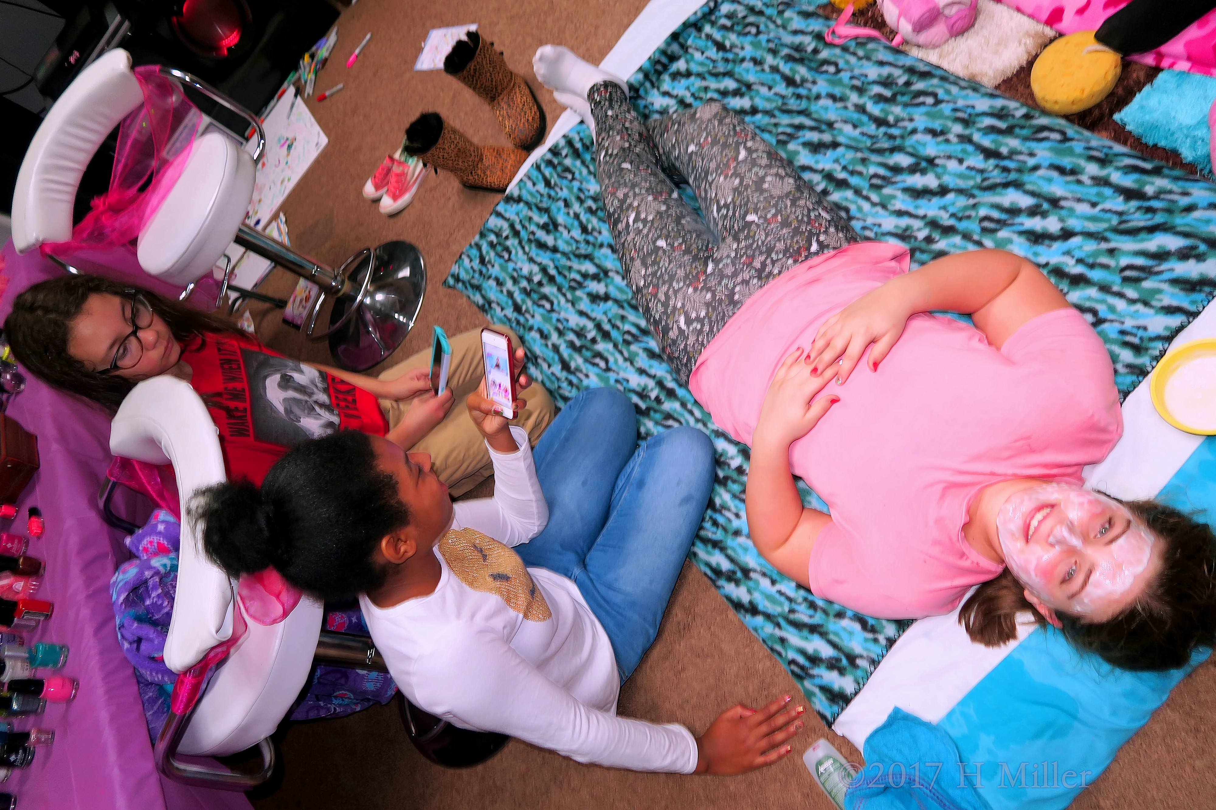 Girls Facial Treatment Session At The Kids Spa Party