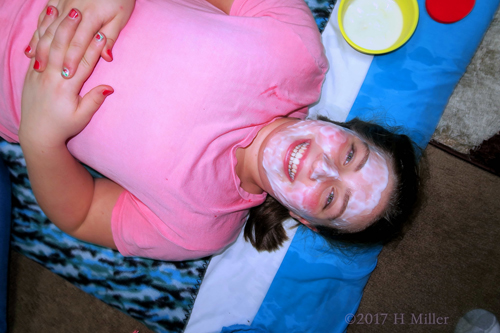 Getting A Kids Facial At The Girls Spa Party Getting A Kids Facial At The Girls Spa Party