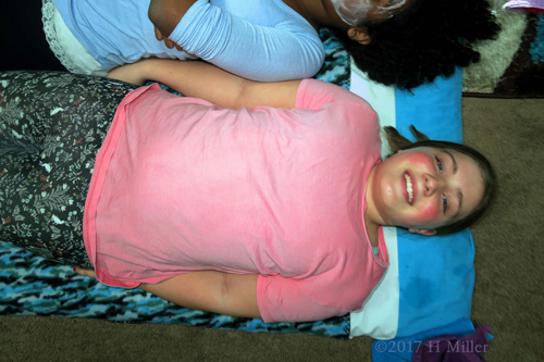 Girl Facial Treatment, Ready And Smiling Girl Facial Treatment, Ready And Smiling