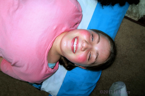 Happy And Smiling At The Spa Party For Girls. Happy And Smiling At The Spa Party For Girls.