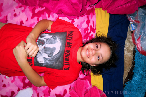 Smiling Girl Ready For Her Facial. Smiling Girl Ready For Her Facial.