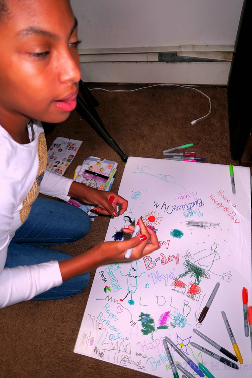 The Awesome Spa Birthday Card, Made By The Girls. The Awesome Spa Birthday Card, Made By The Girls.