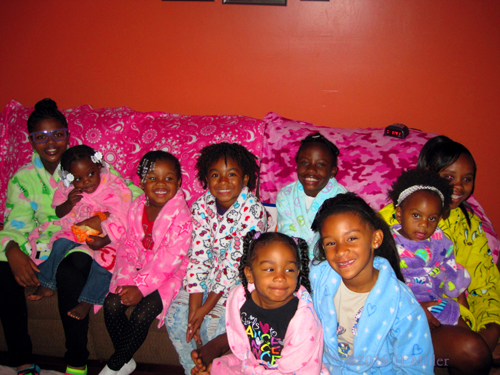 Everyone In Spa Robes On The Spa Couch! Everyone In Spa Robes On The Spa Couch!