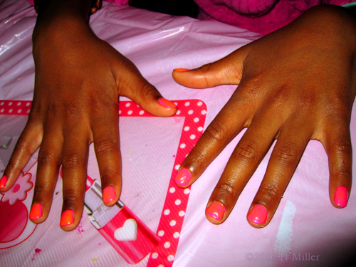 Neon Pink Mini Mani Neon Pink Mini Mani