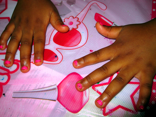 Pink Manicure On This Party Guest. Pink Manicure On This Party Guest.