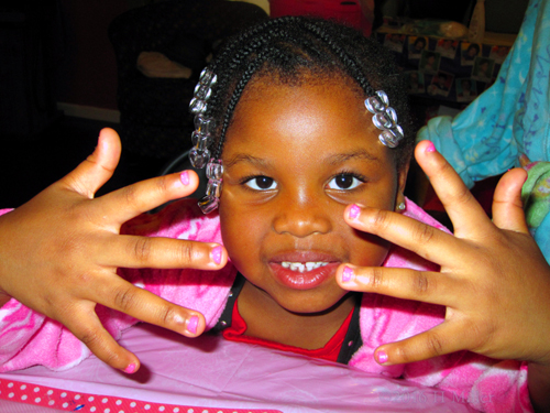 Pretty Pink Manicure For Girls! Pretty Pink Manicure For Girls!