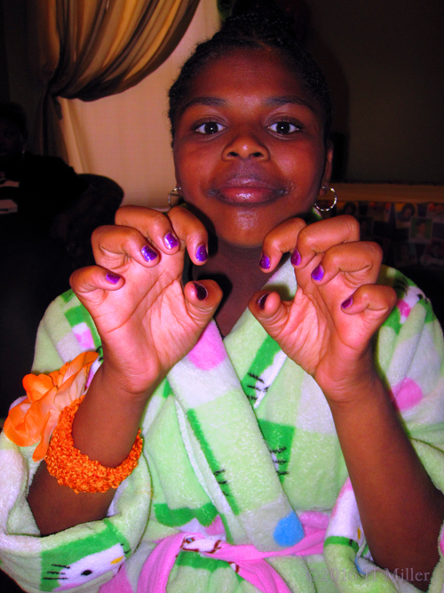 Purple Manicure For Girls! Purple Manicure For Girls!