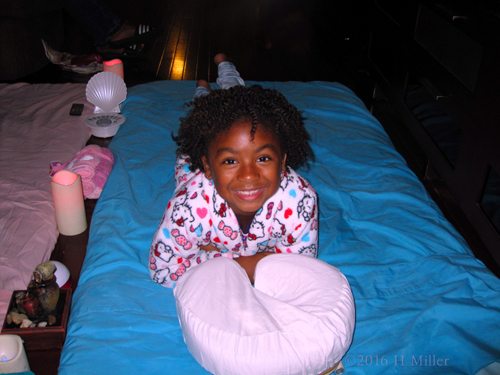 Spa Guest Ready For Her Massage For Kids! Spa Guest Ready For Her Massage For Kids!
