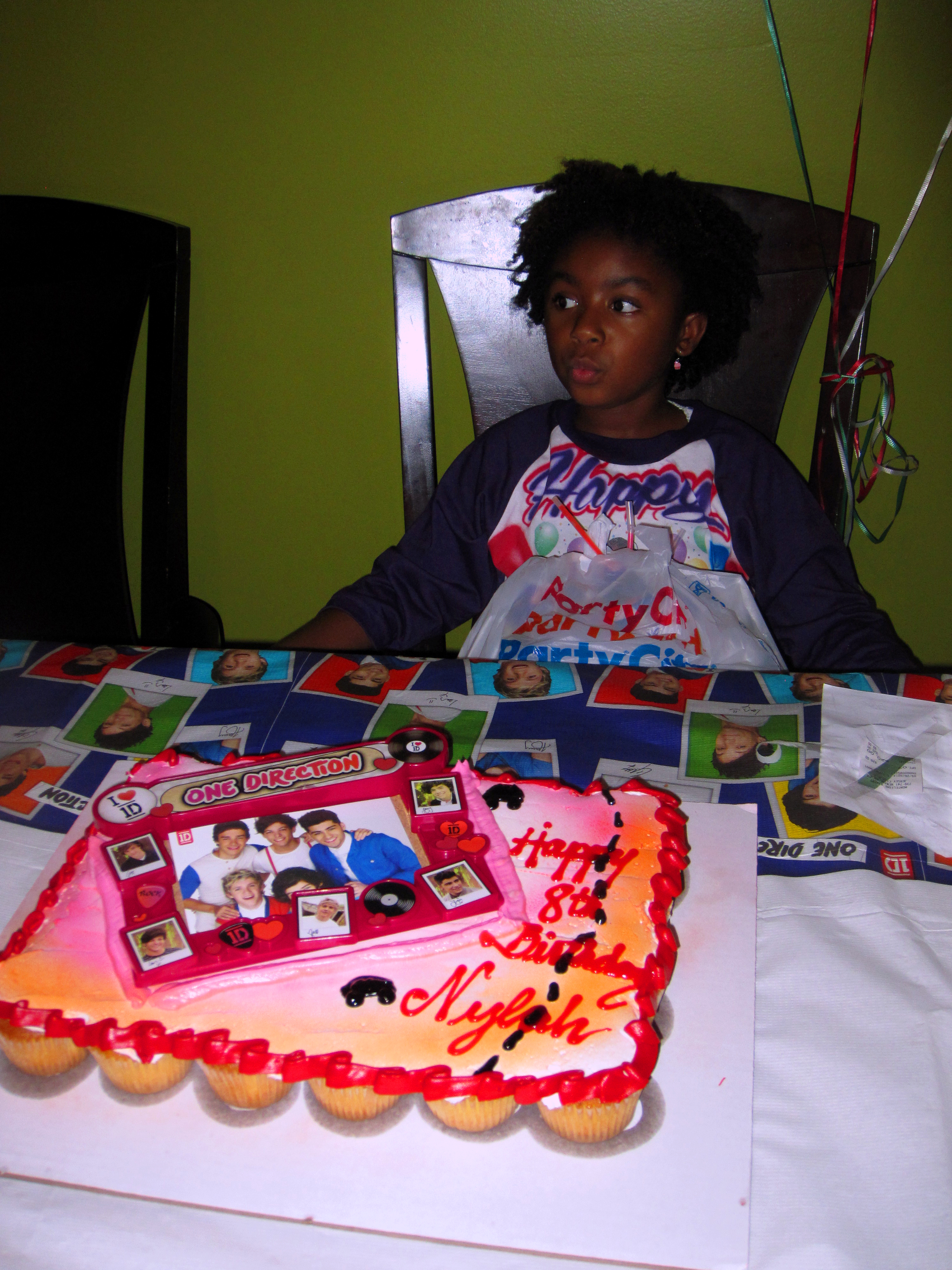 Birthday Girl With Super Cool One Direction Cake! Birthday Girl With Super Cool One Direction Cake!
