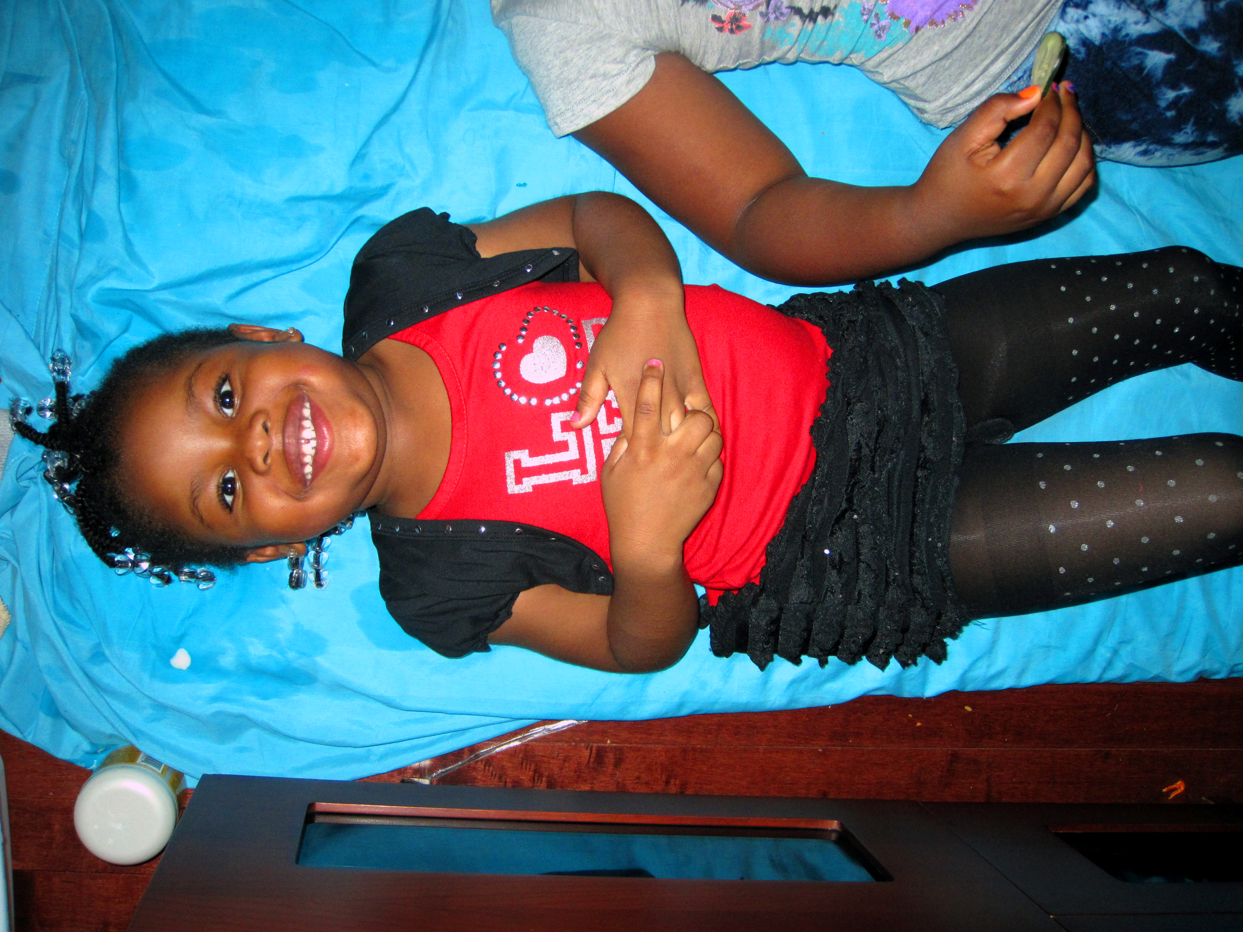 Happy Spa Girl Ready For Her Kids Facial Spa Treatment At The Birthday Party Happy Spa Girl Ready For Her Kids Facial Spa Treatment At The Birthday Party