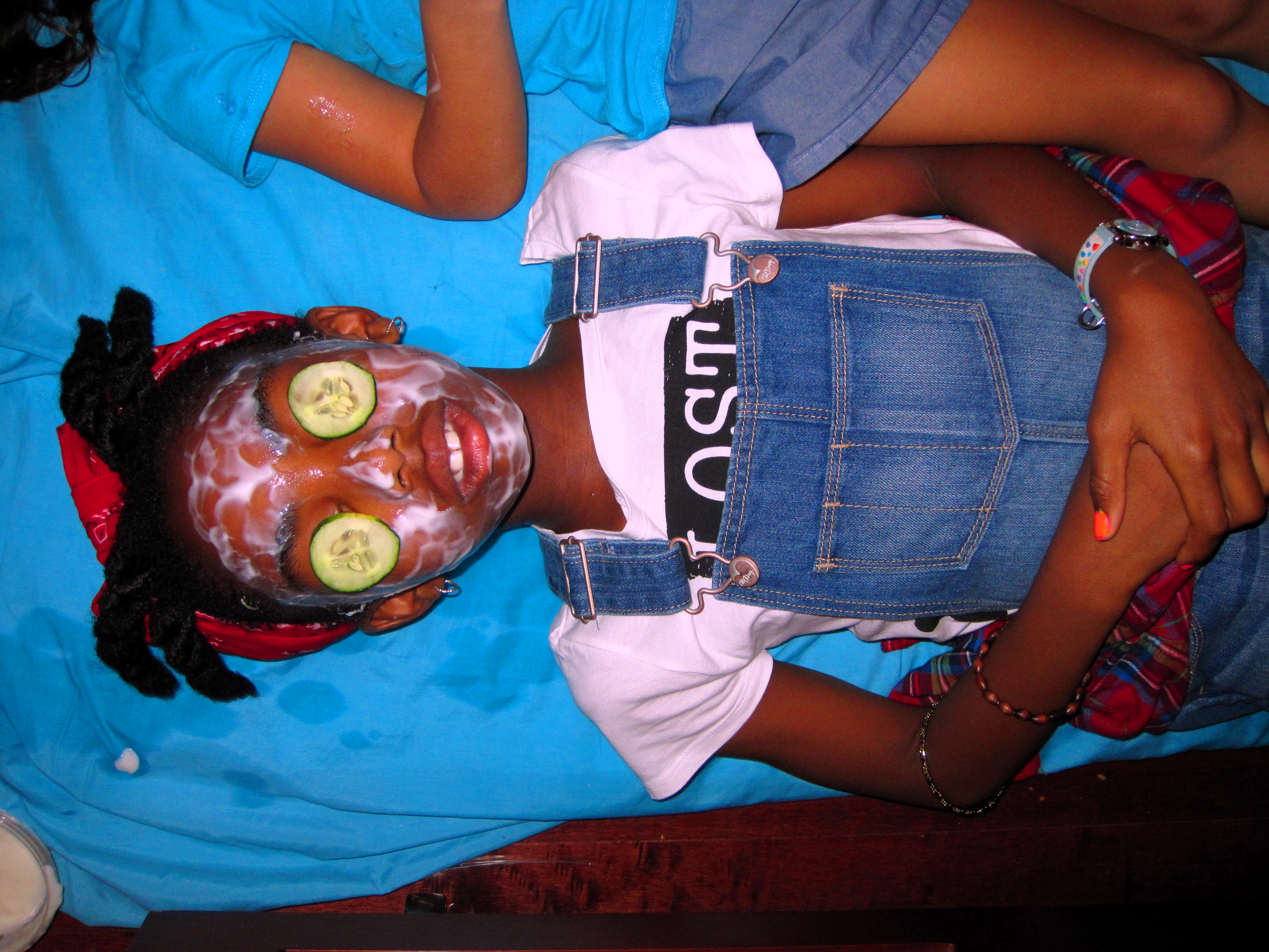 Hot Pink Kids Manicure Done, Now Time For Kids Facial! Hot Pink Kids Manicure Done, Now Time For Kids Facial!