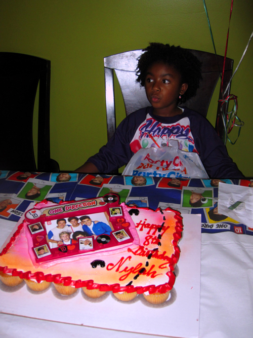Birthday Girl With Super Cool One Direction Cake!