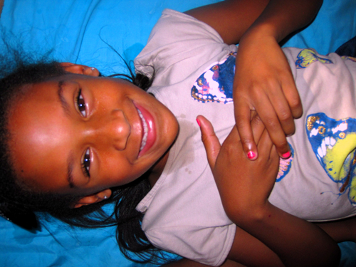 Pink And Sparkly Kids Mini Mani With A Smile, Now Waiting For Kids Facials! Pink And Sparkly Kids Mini Mani With A Smile, Now Waiting For Kids Facials!