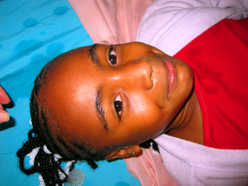 Spa Girl Facial With Light Purple Spa Robe Spa Girl Facial With Light Purple Spa Robe