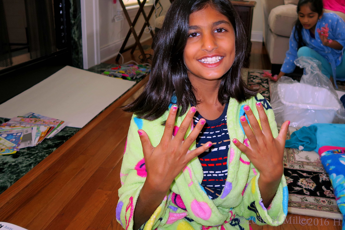 She Loves Her Adorable Home Kids Spa Watermelon Mani 
