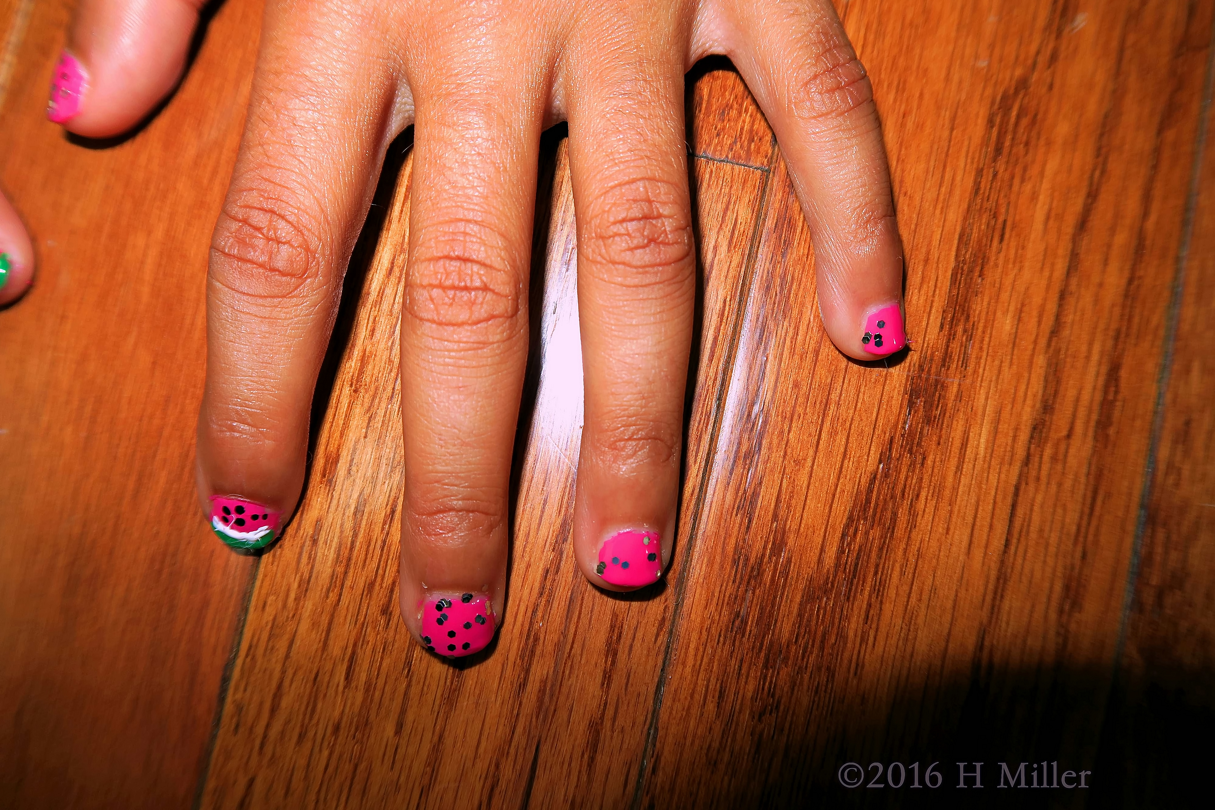 Adorable Watermelon Kids Mini Mani Adorable Watermelon Kids Mini Mani