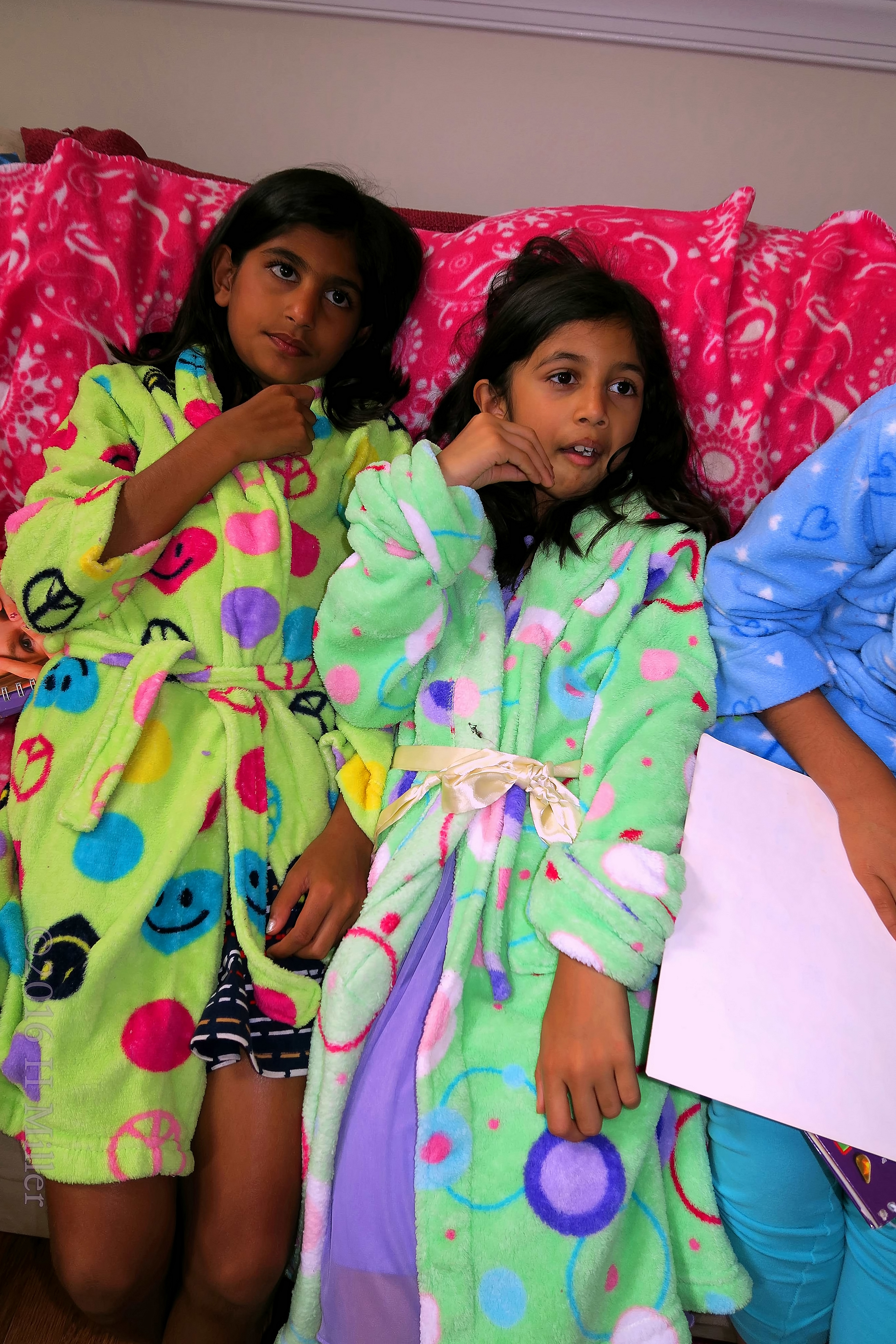 Chilling In Their Kids Spa Robes Chilling In Their Kids Spa Robes