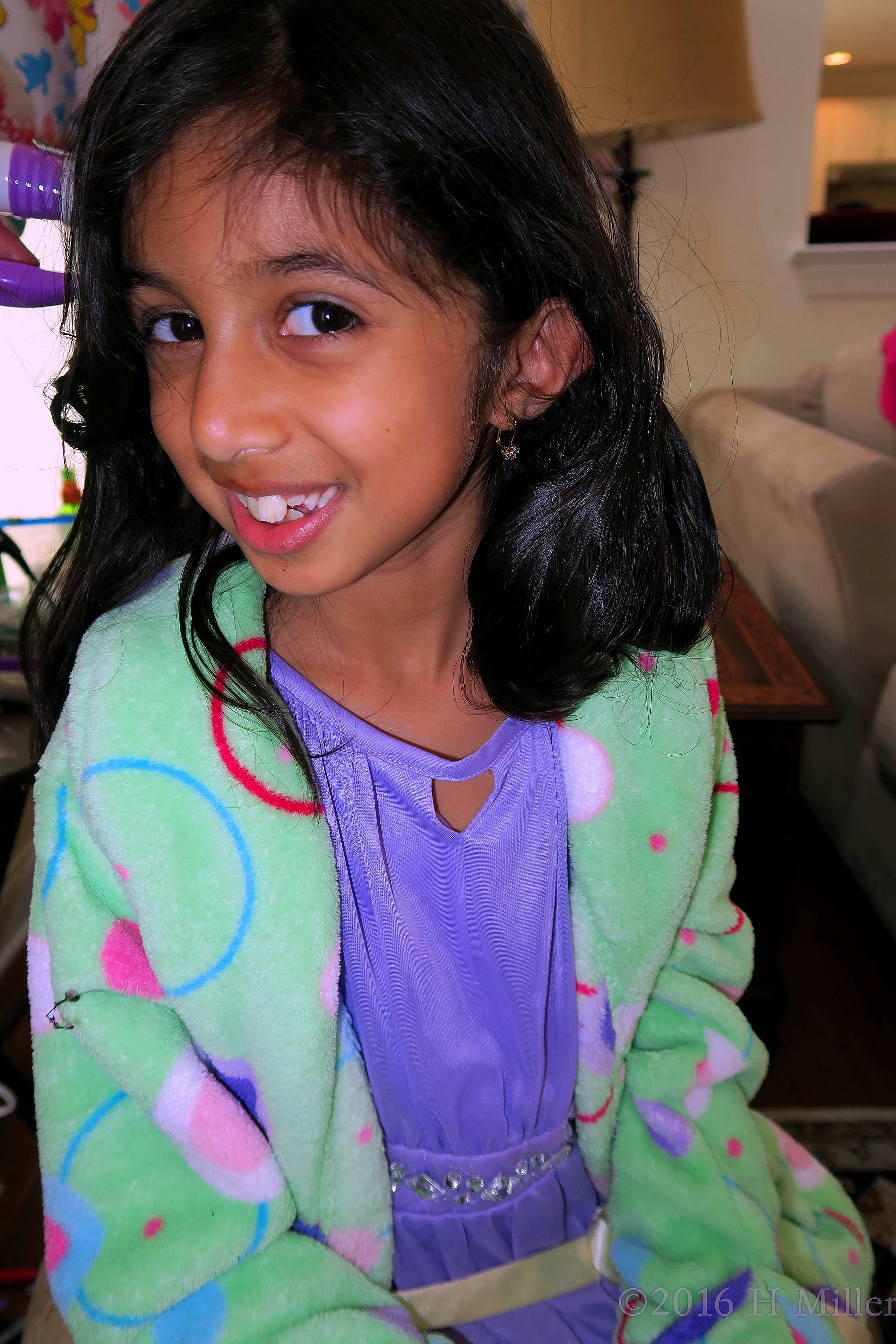 She Loves Her Curling Hairstyle! She Loves Her Curling Hairstyle!