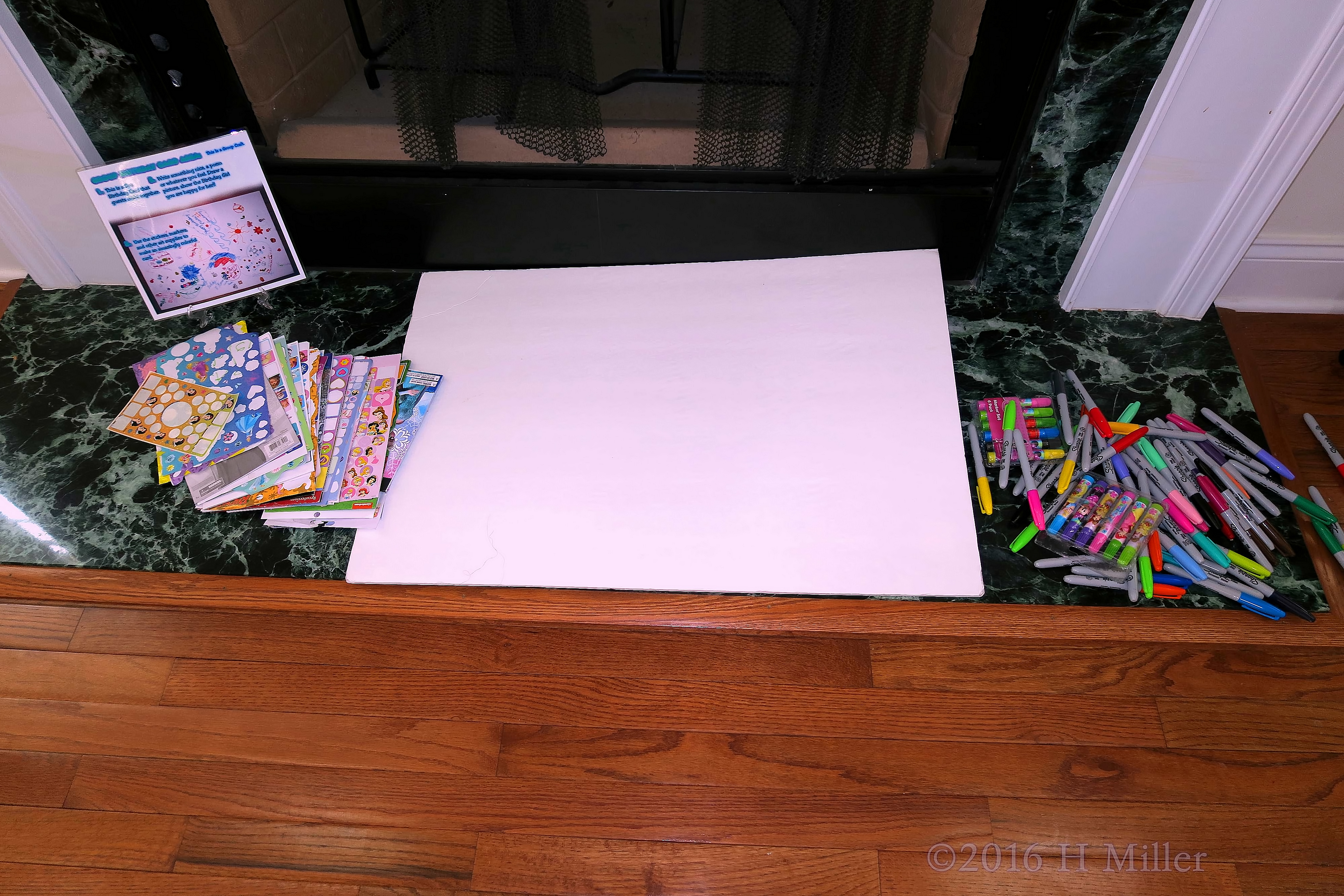 Stickers And Sharpies For The Spa Birthday Card Stickers And Sharpies For The Spa Birthday Card