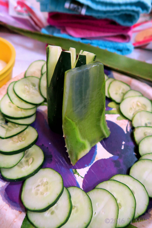 Cucumber Slices For Kids Facials