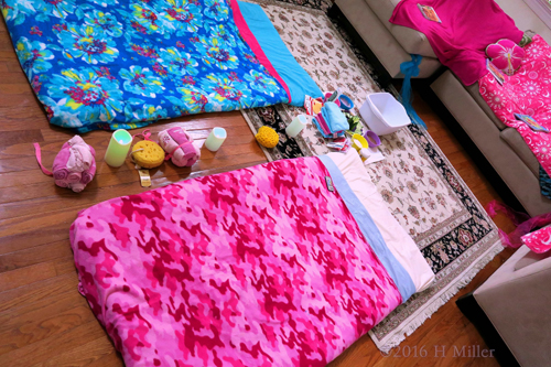 The Kids Facials And Massage Area Is Set Up The Kids Facials And Massage Area Is Set Up