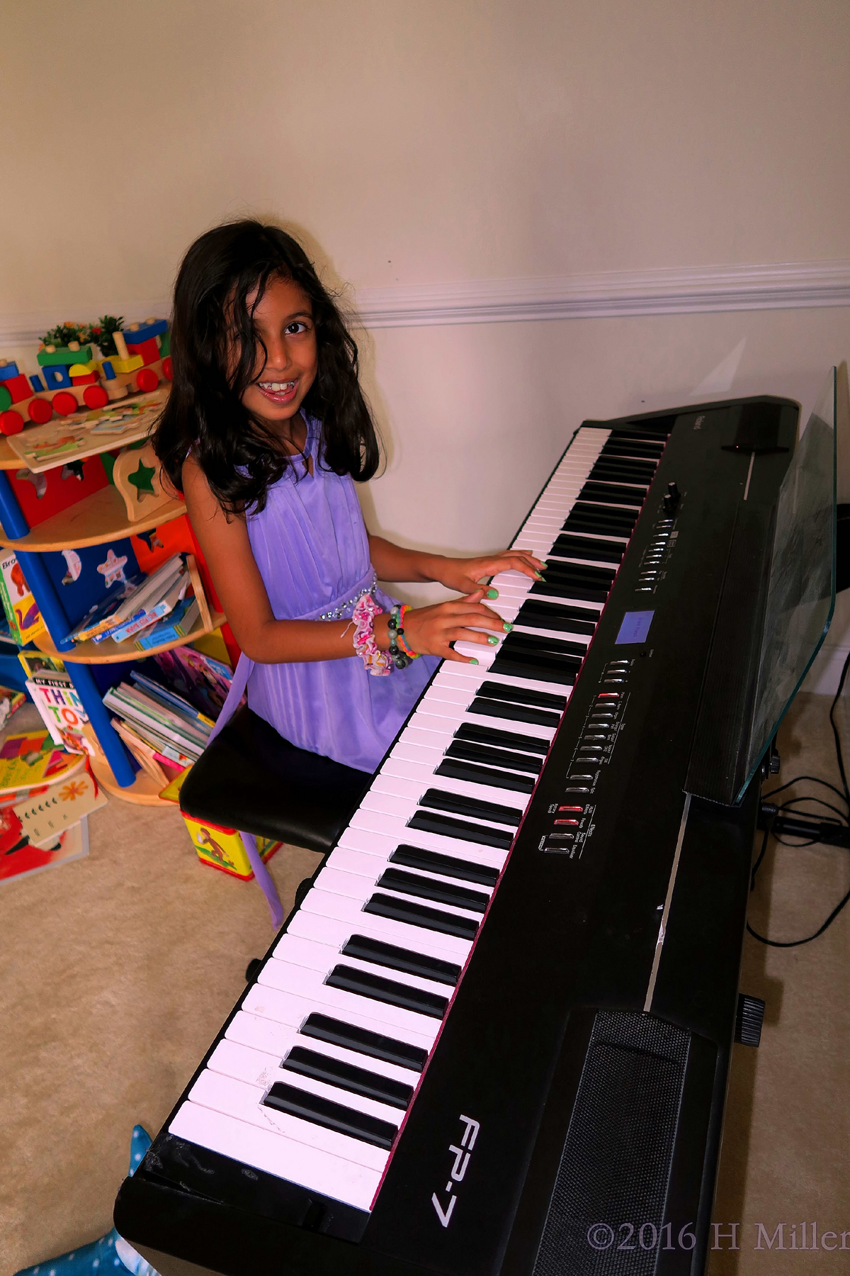 Playing Piano At The Kids Party 