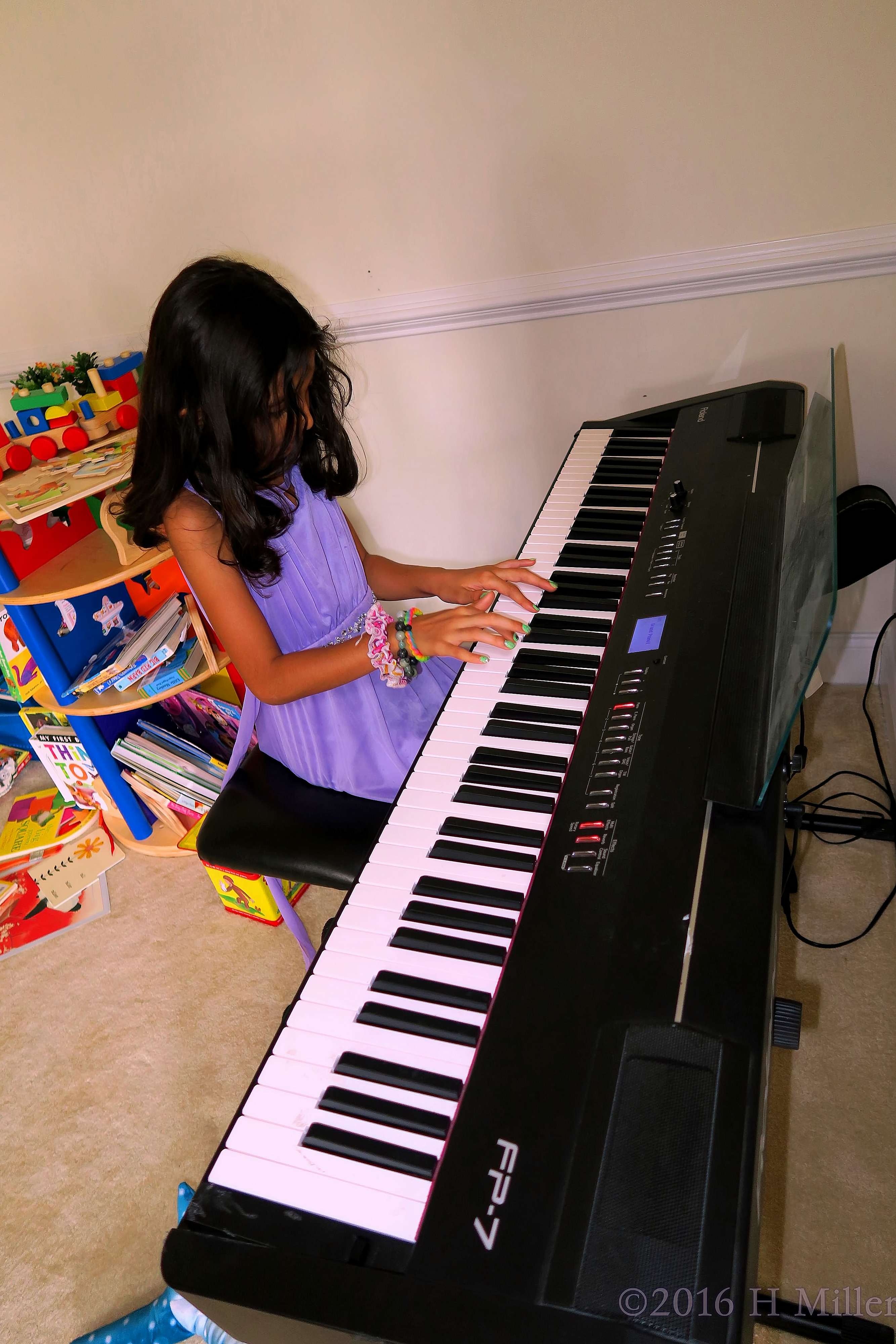 Playing Piano At The Kids Party 