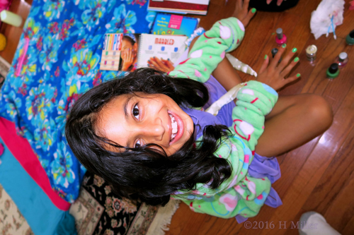 Excited About Her Cute New Mani Excited About Her Cute New Mani