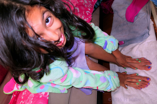 She Loves Her Cute Kids Mani Pedi. She Loves Her Cute Kids Mani Pedi.