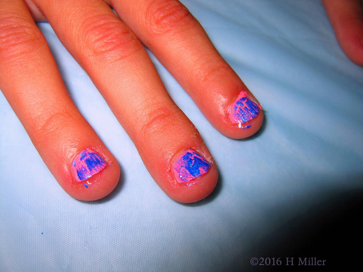 Super Cool Pink Shatter Nails! 