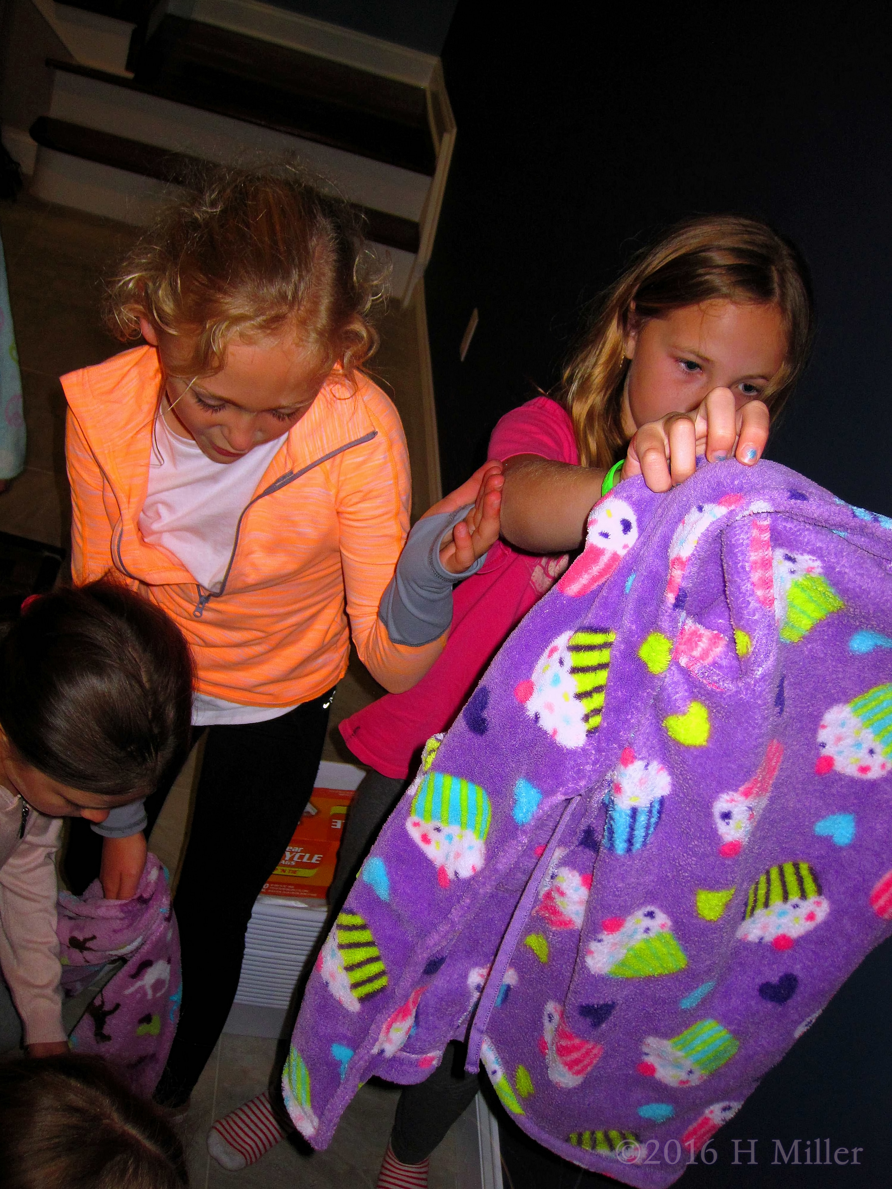 Cupcakes And Hearts On Purple Spa Party Robe! Cupcakes And Hearts On Purple Spa Party Robe!