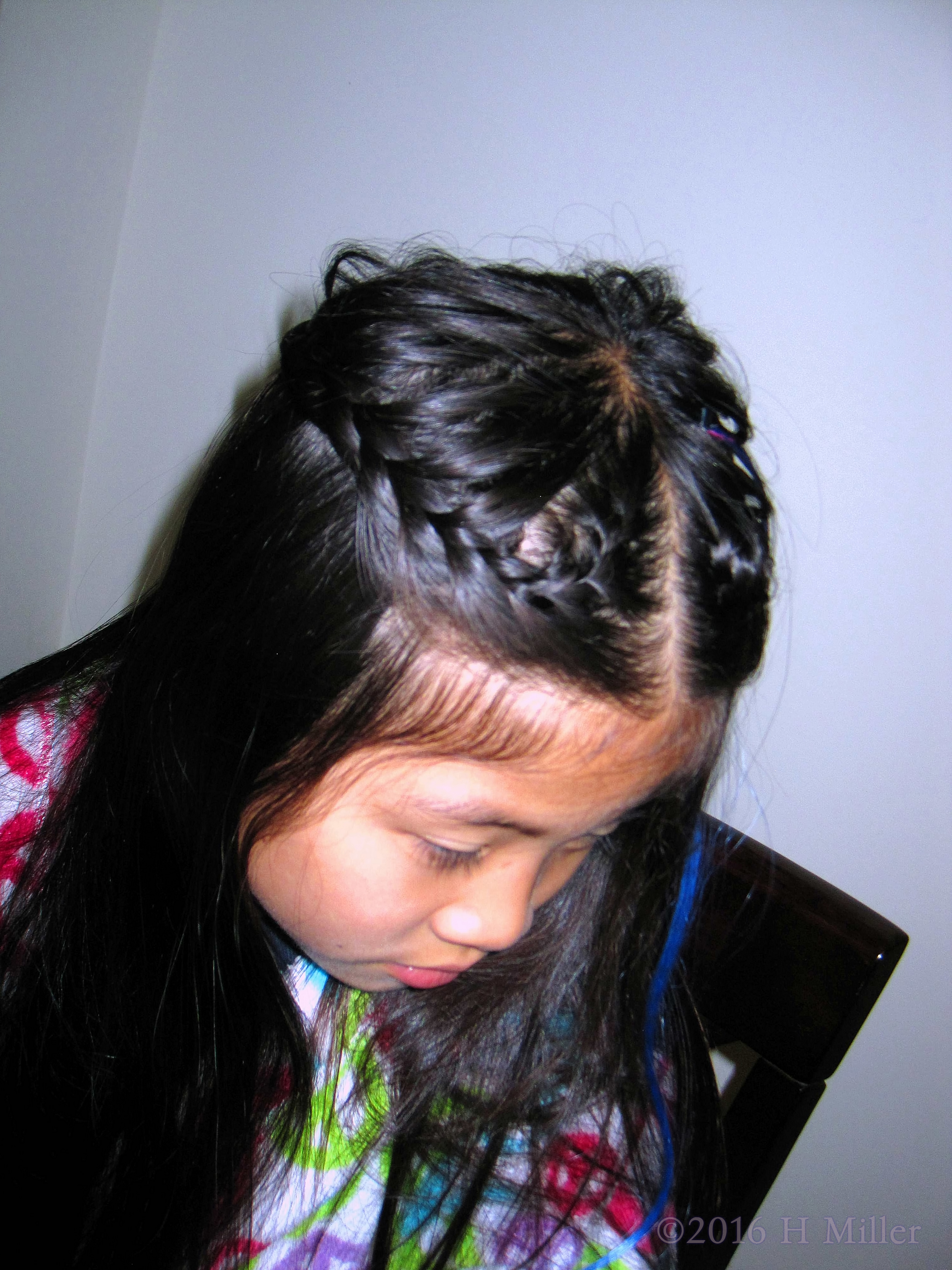 Heart Braid Hair Styling. Heart Braid Hair Styling.