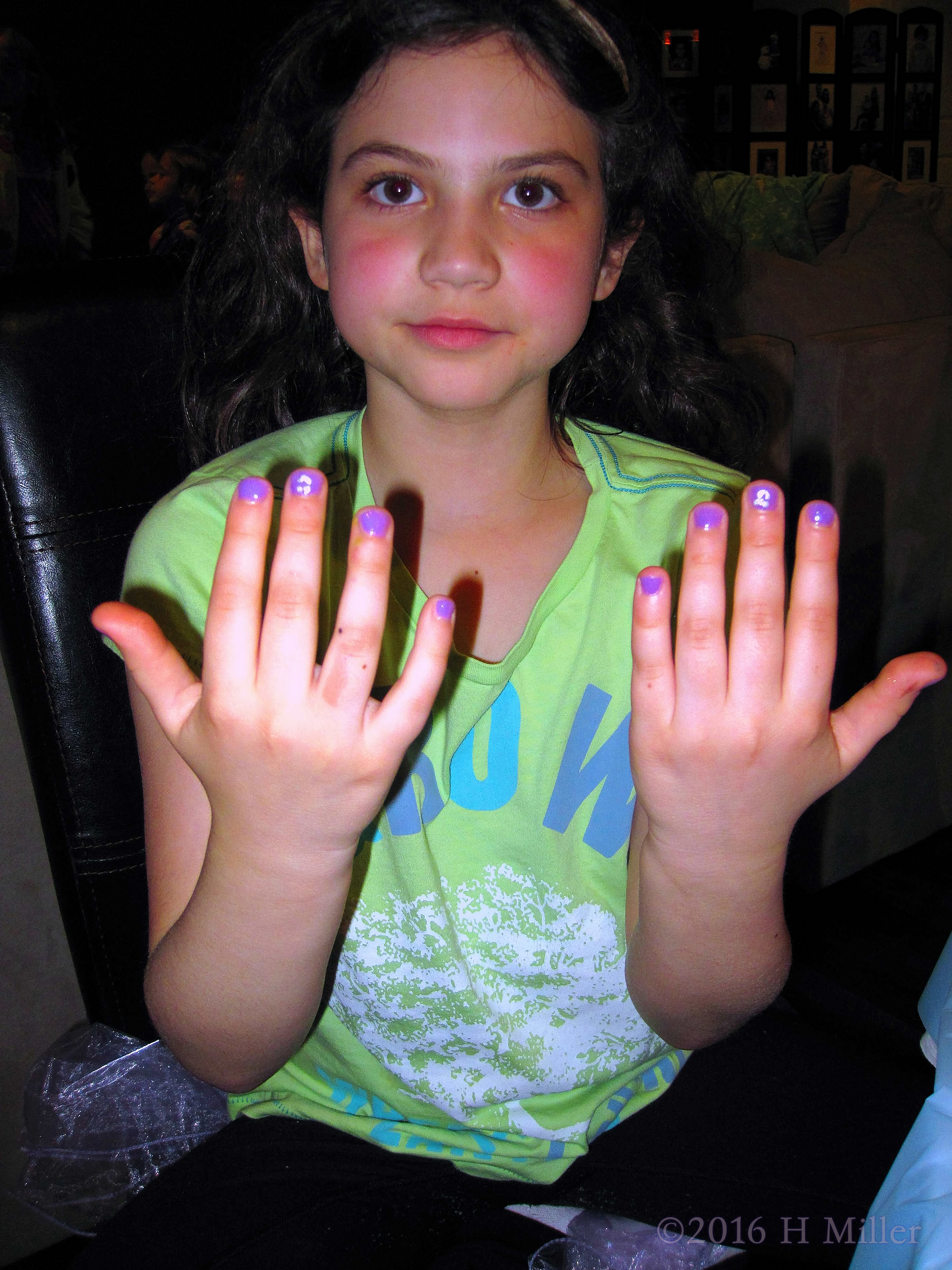 Lavender Nails And An Upside Down Smiley Face. Lavender Nails And An Upside Down Smiley Face.