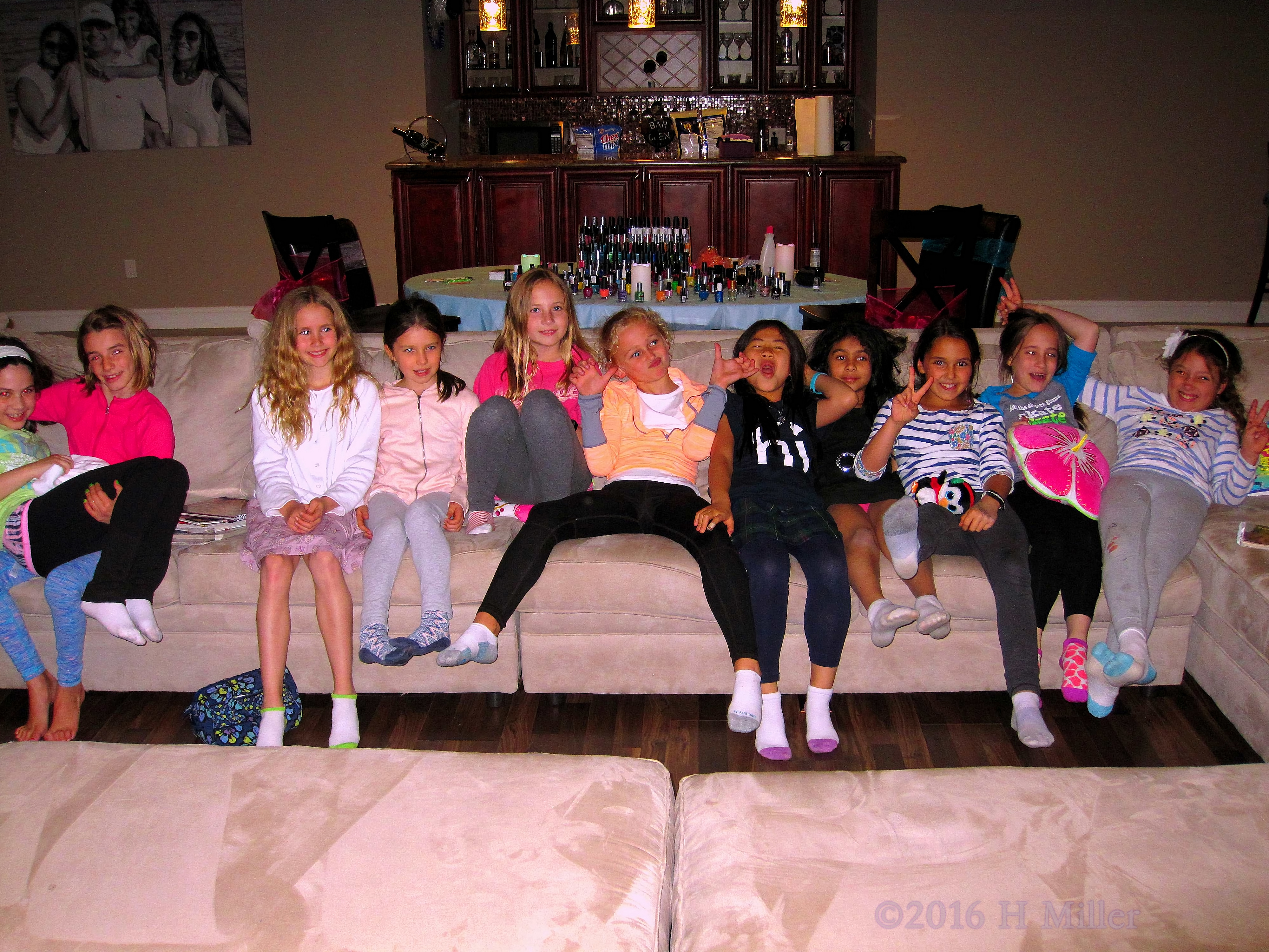 Silly Faces Group Photo Of Ashley At Her 9th Spa Birthday. Silly Faces Group Photo Of Ashley At Her 9th Spa Birthday.