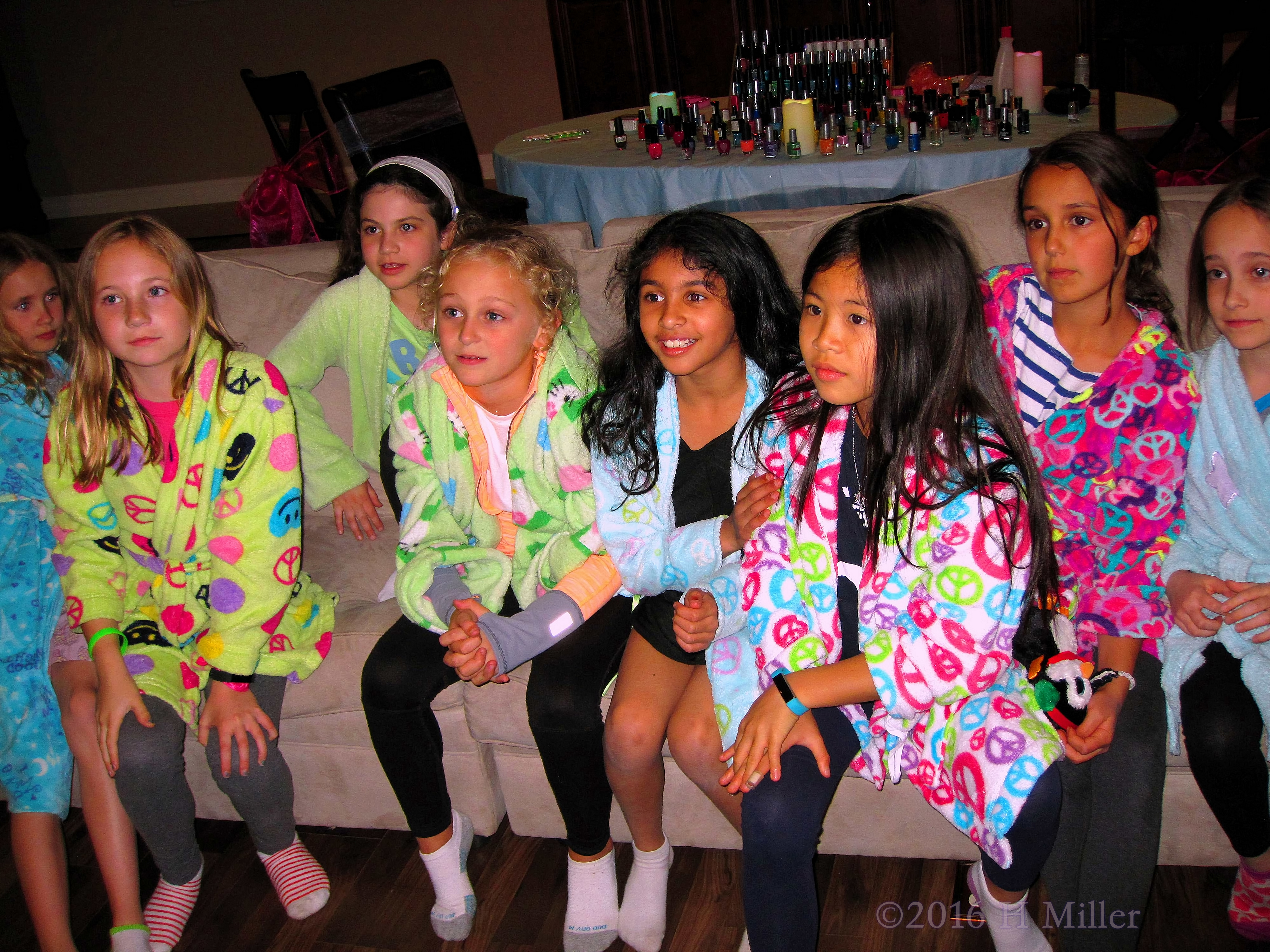 The Kids Listening Carefully As We Explain About The Spa Services And Crafts That Each Girl May Participate In. The Kids Listening Carefully As We Explain About The Spa Services And Crafts That Each Girl May Participate In.