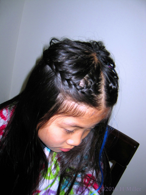 Heart Braid Hair Styling. Heart Braid Hair Styling.