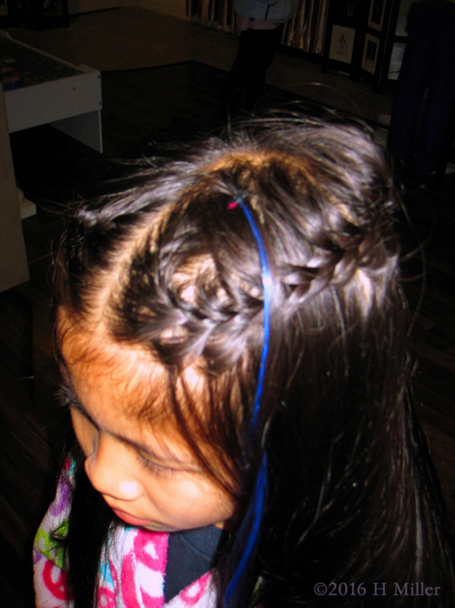 Three Quarter Angle Heart Braid.