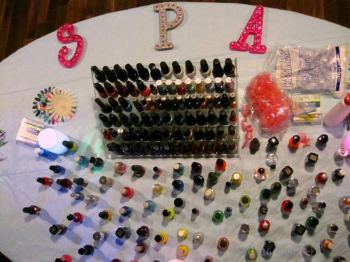 View Of Polish Selection From Above. View Of Polish Selection From Above.