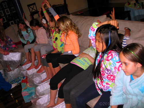 Adding More Warm Water! The Kids Pedi Foot Baths Cool Quickly! Adding More Warm Water! The Kids Pedi Foot Baths Cool Quickly!