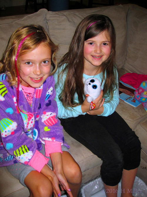 Enjoying Relaxing During Ashley's Spa Party. Enjoying Relaxing During Ashley's Spa Party.