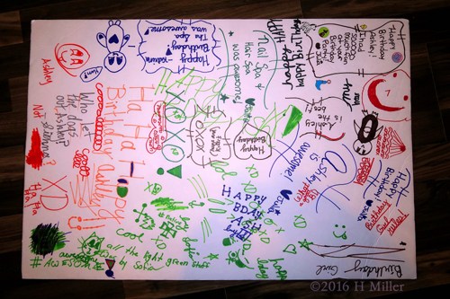 The Flip Side Of Ashley's Spa Birthday Card. The Flip Side Of Ashley's Spa Birthday Card.