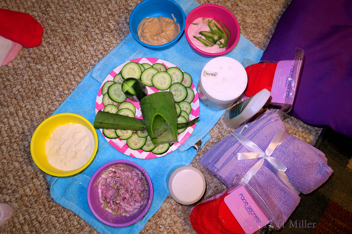 The Ingredients For The Kids Facials. 