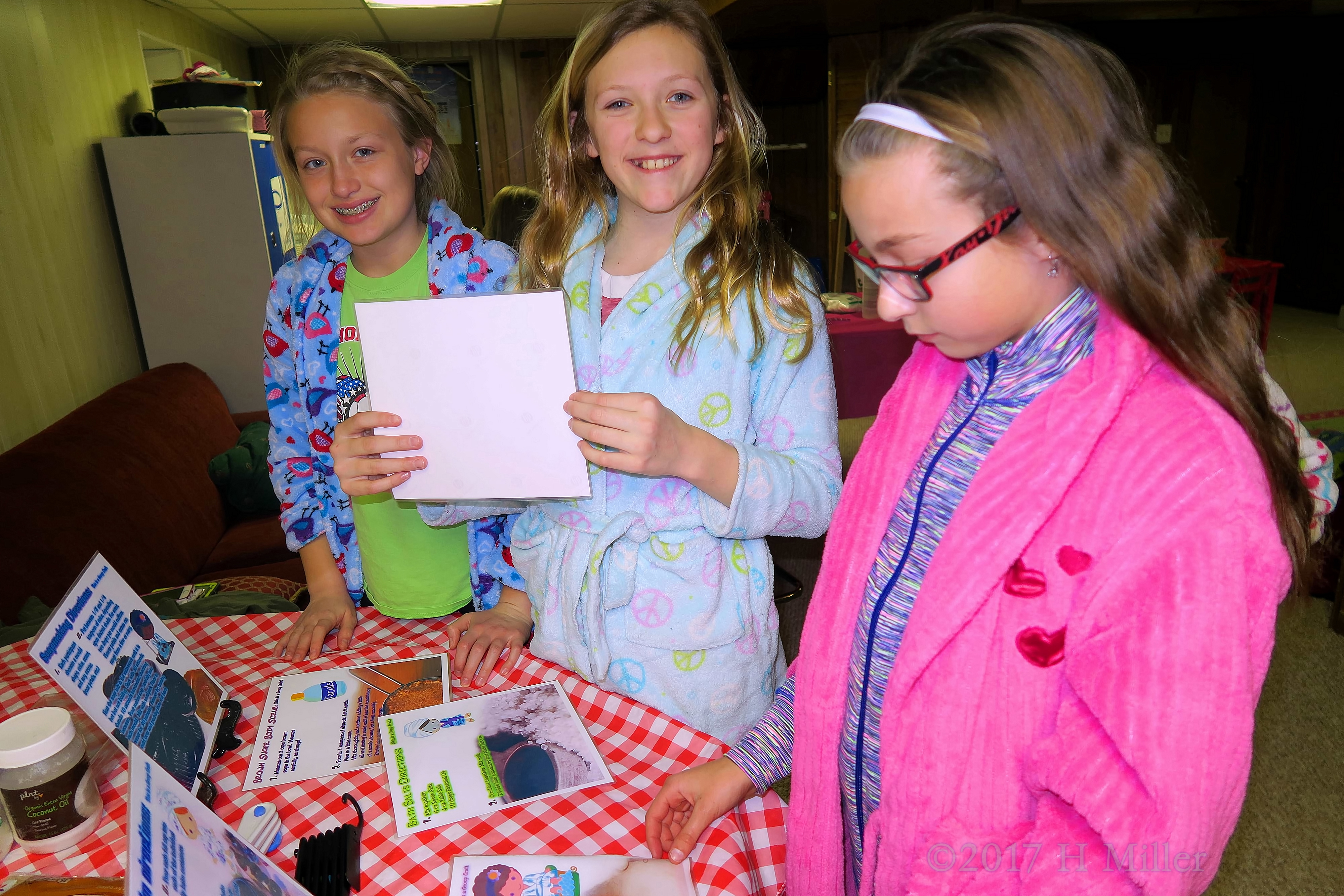 Carefully Following The Instructions For The Kids Crafts Projects. 