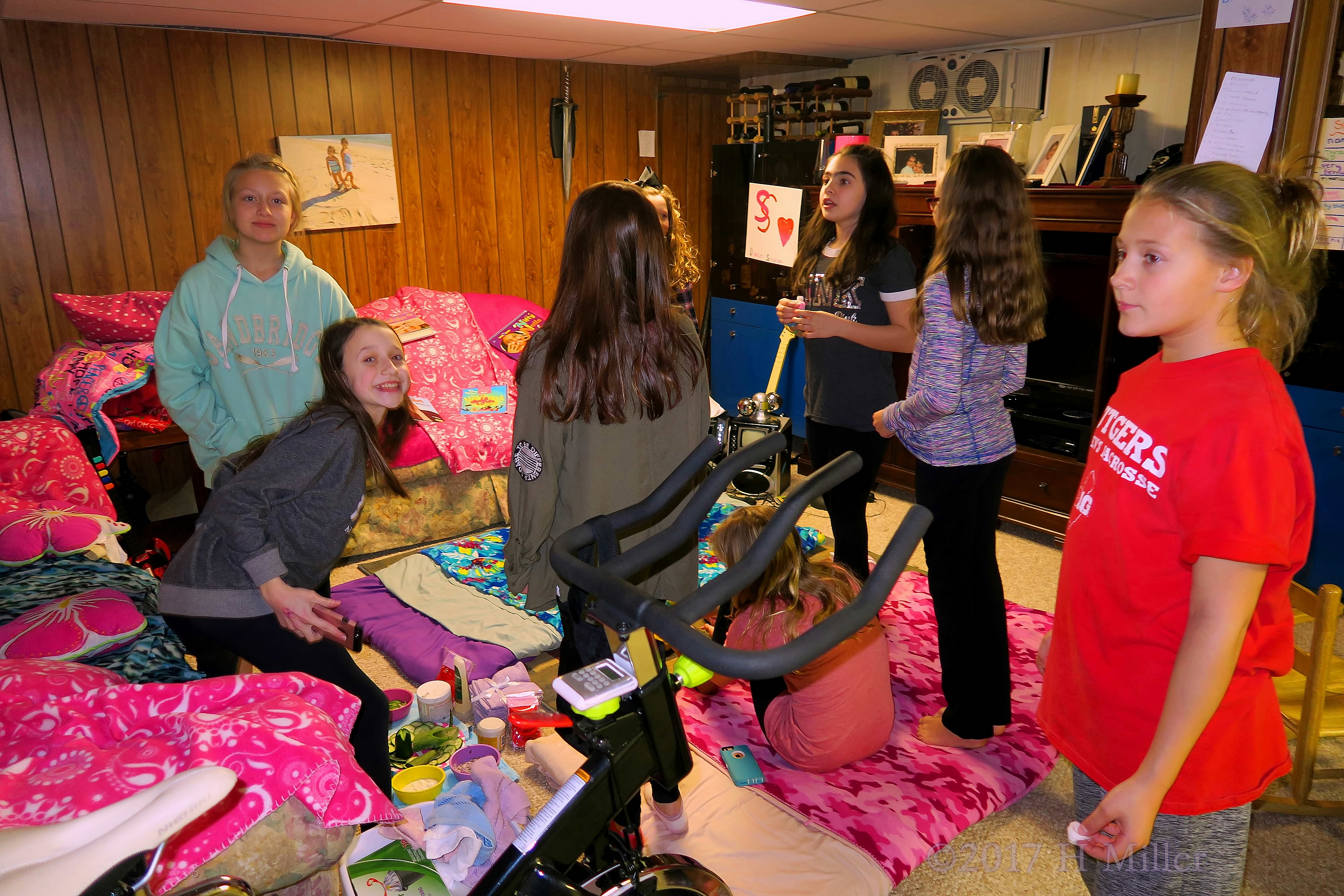 Hanging Out With Friends At The Kids Party. Hanging Out With Friends At The Kids Party.