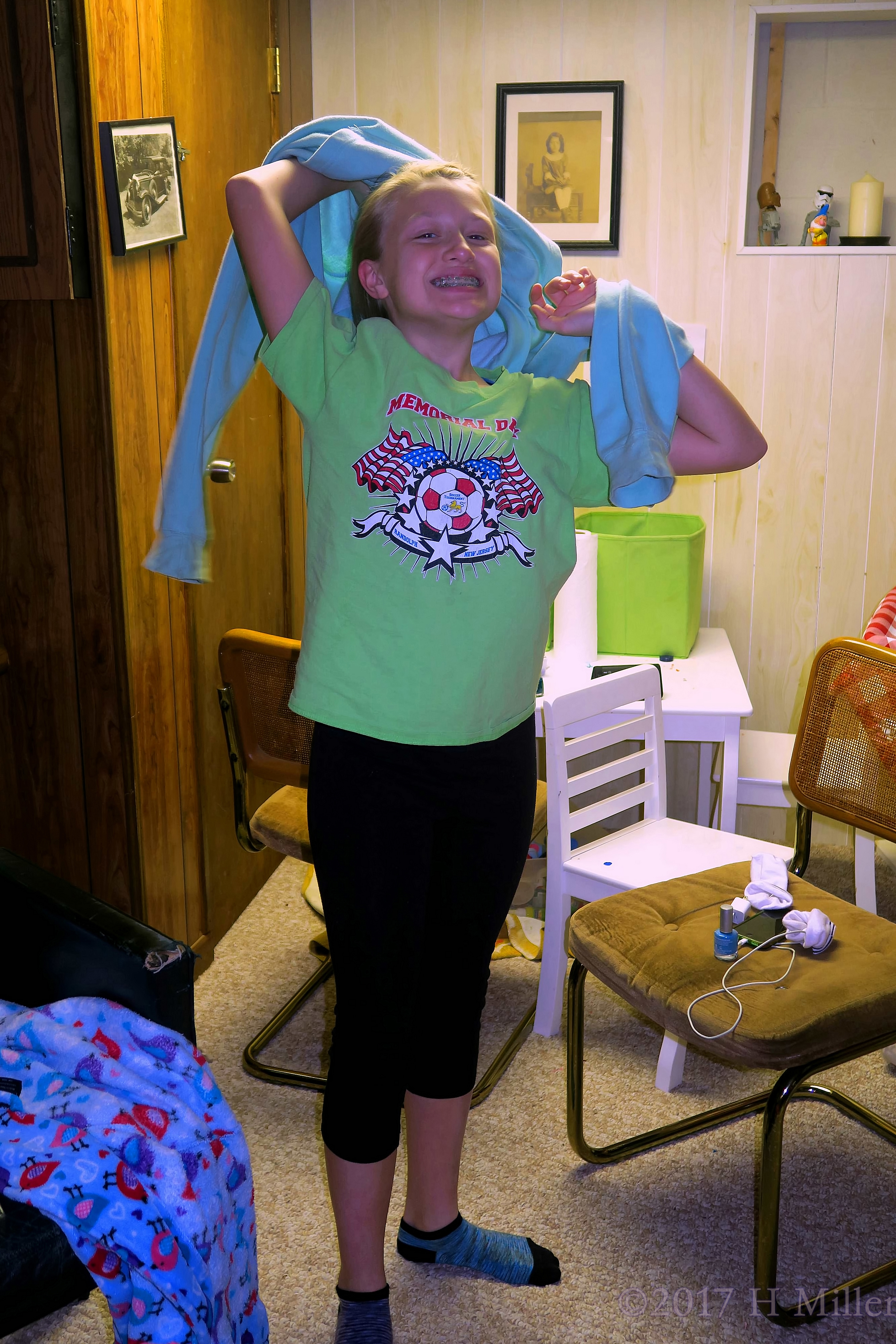 Putting On Her Spa Robe! Putting On Her Spa Robe!